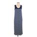 Lou & Grey Casual Dress - Midi: Blue Stripes Dresses - New - Women's Size Small