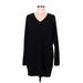 CAbi Casual Dress - Sweater Dress: Black Dresses - Women's Size Medium