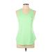 Fila Sport Active Tank Top: Green Activewear - Women's Size Large