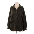 En Creme Coat: Green Tortoise Jackets & Outerwear - Women's Size Small