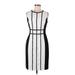 Calvin Klein Casual Dress - Bodycon: White Graphic Dresses - Women's Size 6