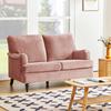 2 Seater Sofa Velvet Couches for Living Room, Sofas for Living Room Furniture Sets Chesterfield Sofa Loveseat Couch Chair
