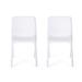 Labaron Outdoor Plastic Chairs (Set of 2) by Christopher Knight Home