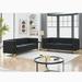 Velvet Sofa for Living Room,Buttons Tufted Square Arm Couch, Modern Couch Upholstered Button and Metal Legs, Sofa Couch