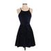 Rosie Harlow Casual Dress - Fit & Flare: Blue Stars Dresses - Women's Size X-Small