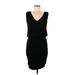 INC International Concepts Casual Dress V Neck Sleeveless: Black Print Dresses - Women's Size Medium