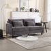 Modern Chenille Fabric Loveseat, 2-Seat Upholstered Loveseat Sofa Modern Couch