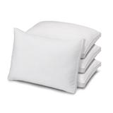 Overstuffed Luxury Plush Medium/Firm Gel Filled Side/Back Sleeper Pillow, Set of 4