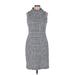 J. McLaughlin Casual Dress - Sheath: Gray Tweed Dresses - Women's Size Medium