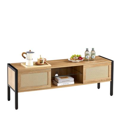 54.33" Rattan TV cabinet