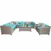 Lark Manor™ Andrick 10 Piece Sectional Seating Group w/ Cushions Synthetic Wicker/All - Weather Wicker/Wicker/Rattan in Gray | Outdoor Furniture | Wayfair