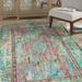 Blue/Green 60 x 0.41 in Area Rug - Bungalow Rose Mendiola Abstract Tufted Pink/Magenta/Teal/Aqua/Cream Area Rug Polyester | 60 W x 0.41 D in | Wayfair