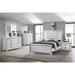 Everly Quinn Kayedence King 5PC Bedroom Set In White Upholstered in Brown/White | 62 H x 79 W x 80 D in | Wayfair F3ED7B44347E4892B473E55E45BF1076