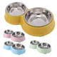 Dog Water Bowl Non-Skid Food Bowls For Pet Puppy Food Dispensers With Detachable Bowls Non-Slip