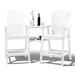Rosecliff Heights Maybeck 2-Piece Outdoor Adirondack Chair w/ Table in White | Wayfair 1E92A68C27014E74B6567848E741FC69