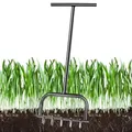 Manual Lawn Aerator Soil Turning Tool Lawn Ripper Garden Aerator Gardening Tools Farm Equipment fit