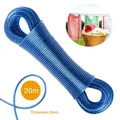 20M Steel Wire Washing Lines Long Rope Drying Clothes Hangers Lines PVC Outdoors Garden Travel