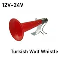 12v-24v Loud Car Air Horn Car Sound Signal Motorcycle Alarm Air Singal Horn Universal Wolf Whistle