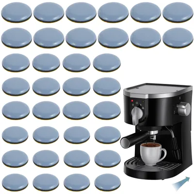 36Pcs Kitchen Appliance Sliders 19/22/25mm Self Adhesive Chair Sliders Silent Air Fryer Round