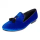 Harpelunde Mens Shoes Casual Blue Velvet Loafers Shoes Tassel Flats Free Shipping Size 6-14