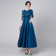 Plus Size Bridesmaid Dresses Group Fashion Long Girls Peacock Blue Bridesmaid Dress For Wedding 2024