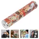 Japanese Style Kaleidoscope With Metal Cover Toy Special Paper (Random Color)
