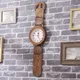 Simple Large Wall Clock Wood Quartz Silent Antique Nordic Retro Wall Clock Vintage Digital Vintage