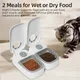 2 Meals Automatic Pet Feeder Smart Cat Food Dispenser For Wet & Dry Food Kibble Dispenser