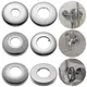 1PC Stainless Steel Shower Faucet Decorative Cover Chrome Finish Water Pipe Wall Covers Flange Cover