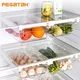Transparent Fridge Fresh-keep Organizer Fruit Egg Refrigerator Storage Box Under-shelf Refrigerator