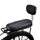 Bike Saddle Bike Child Seat with Back Rest Bicycle Back Seat MTB Bicycle Rear Rack Saddle PU Leather