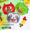 joie creatures Fresh Airtight bag Lunch bag Bag Cartoon Children's Food Sealed bag Split bag School