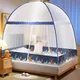 Dual Door Mosquito Tent Full Cover Mosquito Net with Zipper Open Quickly Mosquito Net Cover Fully