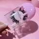 10Pcs Lash Boxes Packaging Wholesale Clear Ice Cream Box With Tray Private Label Empty Lash Case