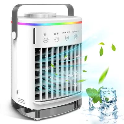 Portable Air Conditioner Mini Air Cooler USB Air Conditioning Fan 700ml Ice Water Air Cooling Fan