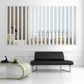 10pcs Strip Wall Stickers Living Room TV Back Drop DIY Art Wall Decor Home Entrance Acrylic Mirror