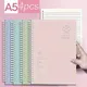 Notebook A5 Morandi Coil Spiral Diary Notebook Grid Paper Daily Weekly Planner Agenda Notepad School