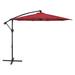 Latitude Run® Amenah 118" Cantilever Outdoor Patio Umbrella in Red | 106 H x 118 W x 118 D in | Wayfair 8A89DF73378240C3B303D5C8151F1F7E