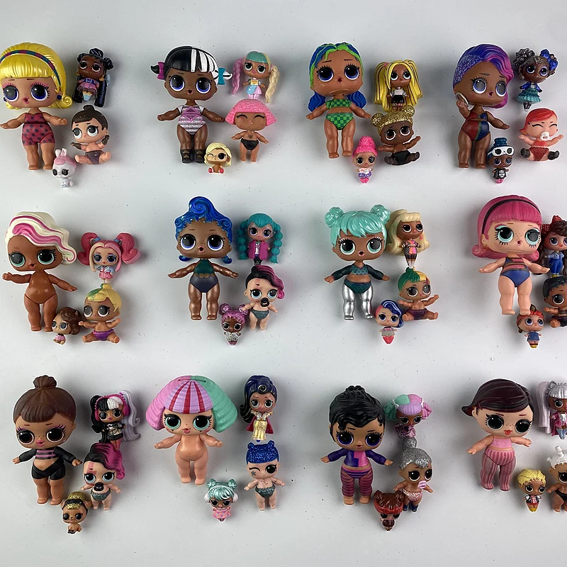 4 arten/set 8cm4cm 4cm 2cm große puppen für Lols puppen kinder spielen haus spielzeug kinder Weihnachten geschenke