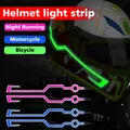 4 in1 casco da moto luci di avvertimento a LED casco da equitazione notturno motore luci di striscia