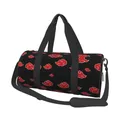 Sac de sport nuage noir et rouge pour hommes et femmes sac de sport avec chaussures anime