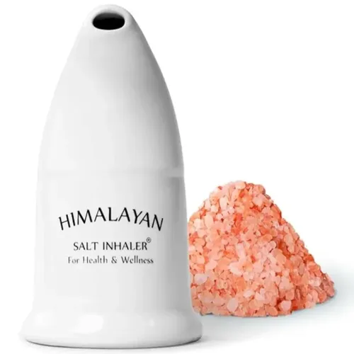 Himalaya-Salz inhalator Keramik mit 6 Unzen Bio-Himalaya-Rosa Salz grob-zur Linderung von Allergien