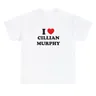 Ich liebe Cillian Murphy Frauen T-Shirts Baumwolle Rundhals ausschnitt Grafik T-Shirt ästhetische