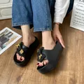 2023 New Summer Platform pantofole donna Outdoor EVA nero bianco infradito suola spessa muli Casual