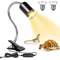 Lampe chauffante à col de cygne réglable pour reptile ampoule halogène incluse lampes chauffantes