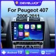 Autoradio Android 12 pour KIT 407 CC 407CC SW 2004-2011 2 Din Stéréo Limitation Lecteur Vidéo