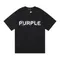 2024 Mode Sommer neue Mode lila Marke einfache einfarbig bedruckte Golk Casual T-Shirt für Männer