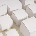 Boîtes d'emballage en papier blanc 30 pièces boîtes à dragées pour fête de mariage boîte-cadeau