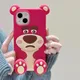 Coque de téléphone en silicone souple Disney Toy Story coque anti-chute dessin animé mignon rose