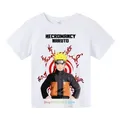 T-Shirt à Motif de Dessin Animé Naruto Kawaii pour Enfant Vêtement Décontracté à la Mode pour